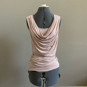 Cabi nude colored cowl neck tank